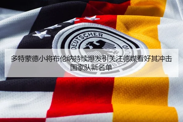 多特蒙德小将布伦纳持续爆发引关注德媒看好其冲击国家队新名单